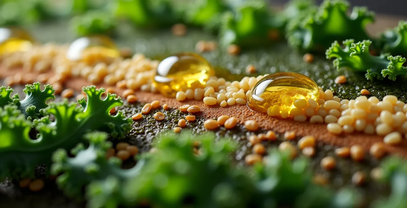 Artistic representation of optimal food sequencing for metabolic health