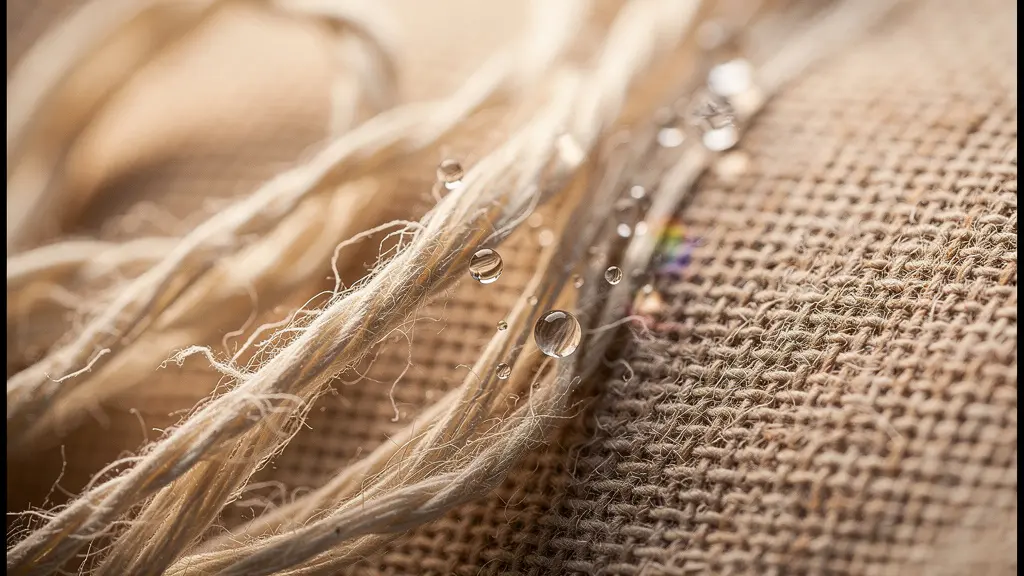 Extreme close-up of intertwined raw cotton threads and fabric textures revealing the material origin of a product
